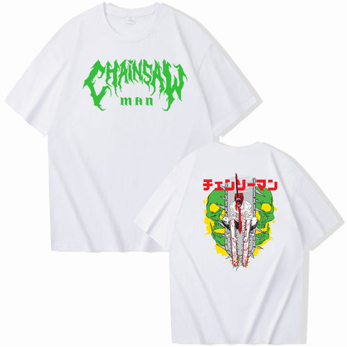 Chainsaw Man Denji Electric Chain Saw Short Sleeve