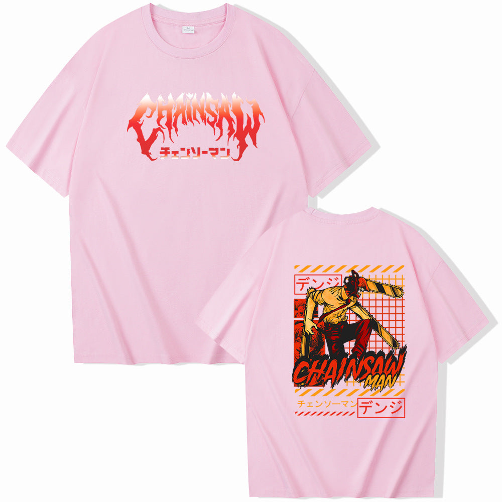 Chainsaw Man Denji Pochita Chain Saw Man Short Sleeve