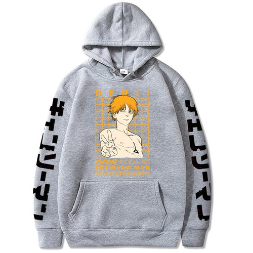 Chainsaw Man Denji Printed Hooded Sweatshirt