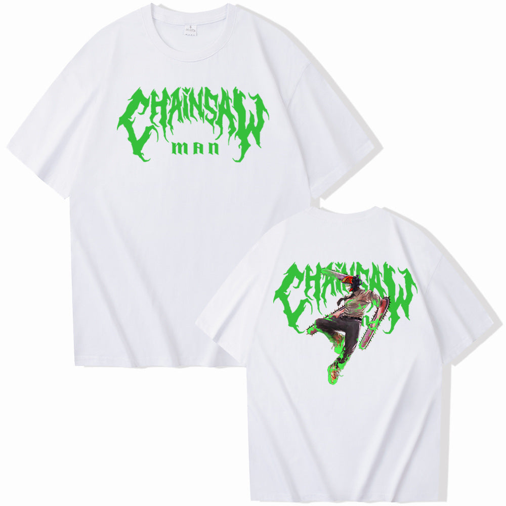 Chainsaw Man Denji Electric Short sleeved Women's T-shirt