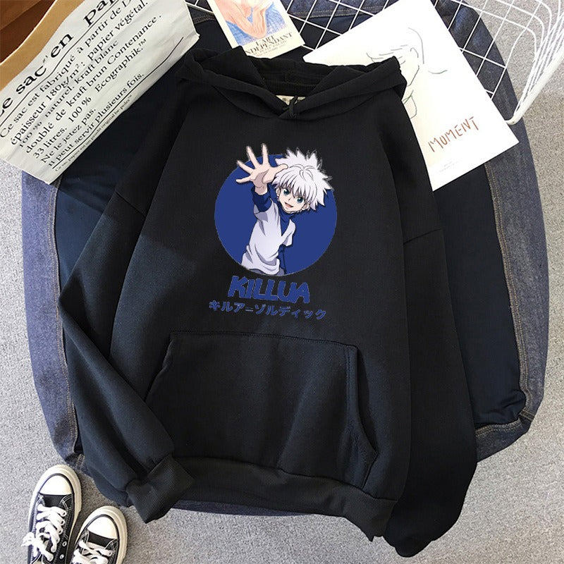 Full time Hunter Harajuku Autumn/Winter Plush Printed Student Sweater Girl