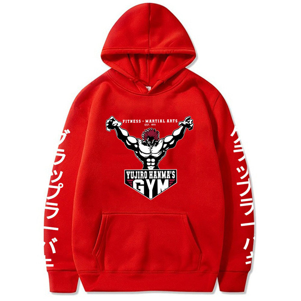 The Grappler Printed Yujiro Baki Hooded Sweatshirt