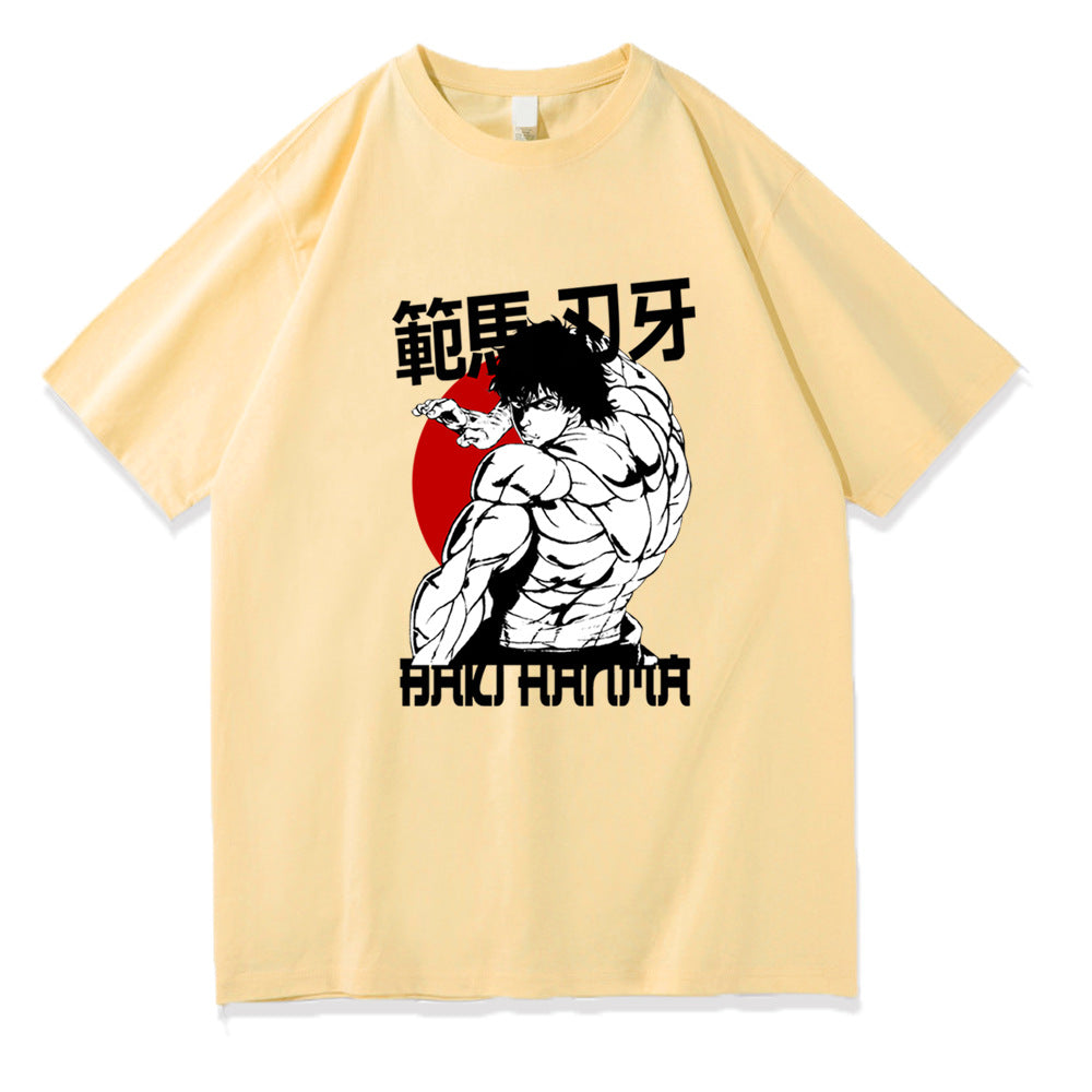Hanma Baki The Grappler Printed Short Sleeve T-Shirt