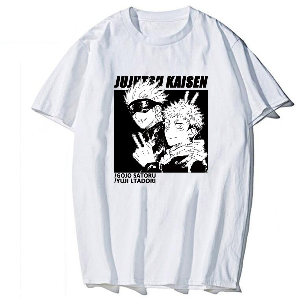 Jujutsu Kaisen Satoru Gojo Printed Loose Short Sleeve T-Shirt