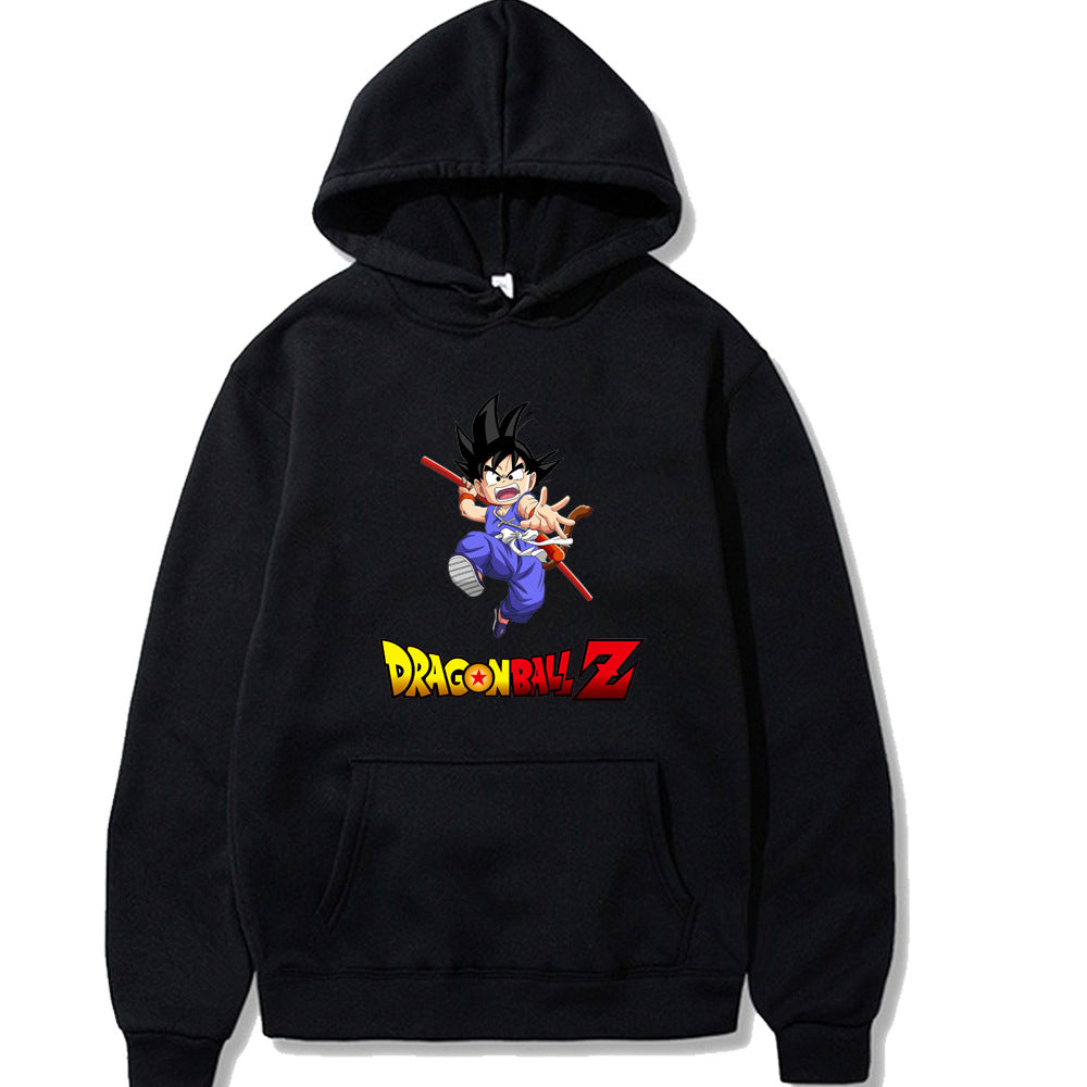 Dragon Ball Logo Printed Hooded Sweatshirt Hoodie