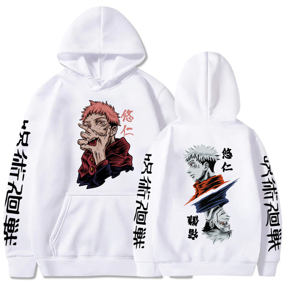 Jujutsu Kaisen Sukuna Printed Loose Hoodie