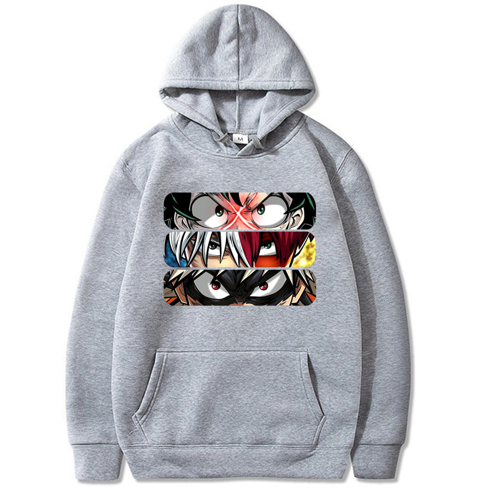 My Hero Academia Eye Print Hoodie Loose Sweatshirt