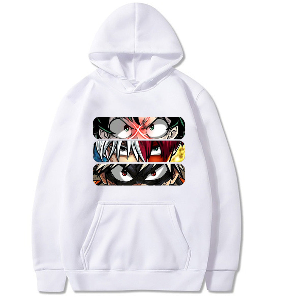 My Hero Academia Eye Print Hoodie Loose Sweatshirt