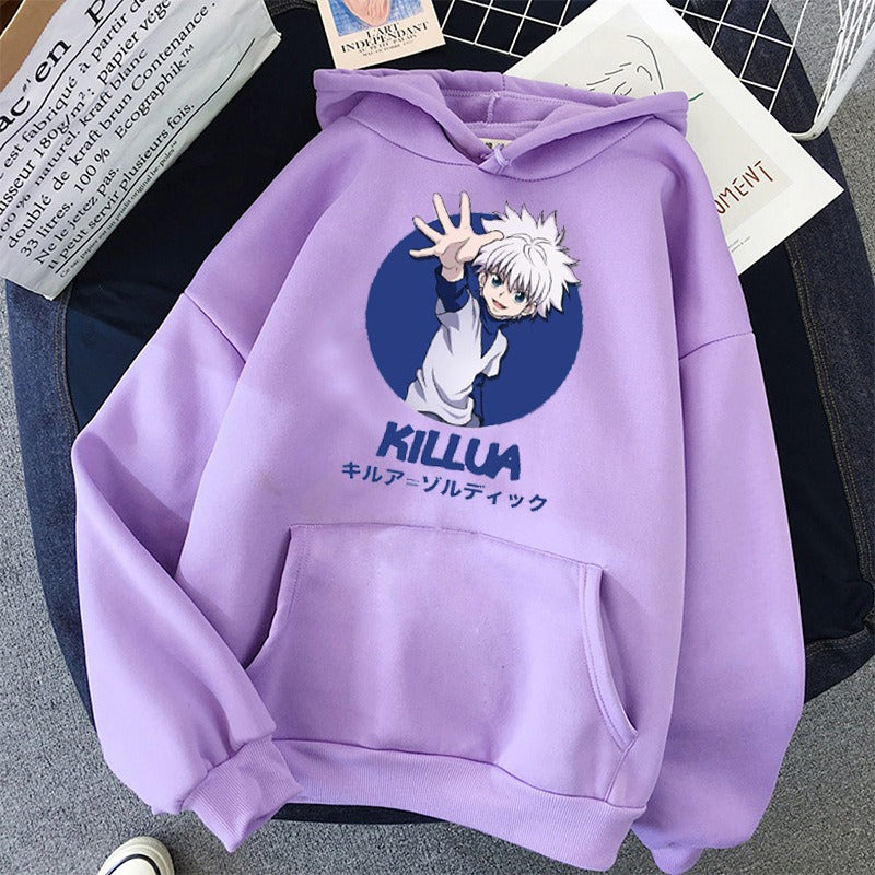 Full time Hunter Harajuku Autumn/Winter Plush Printed Student Sweater Girl