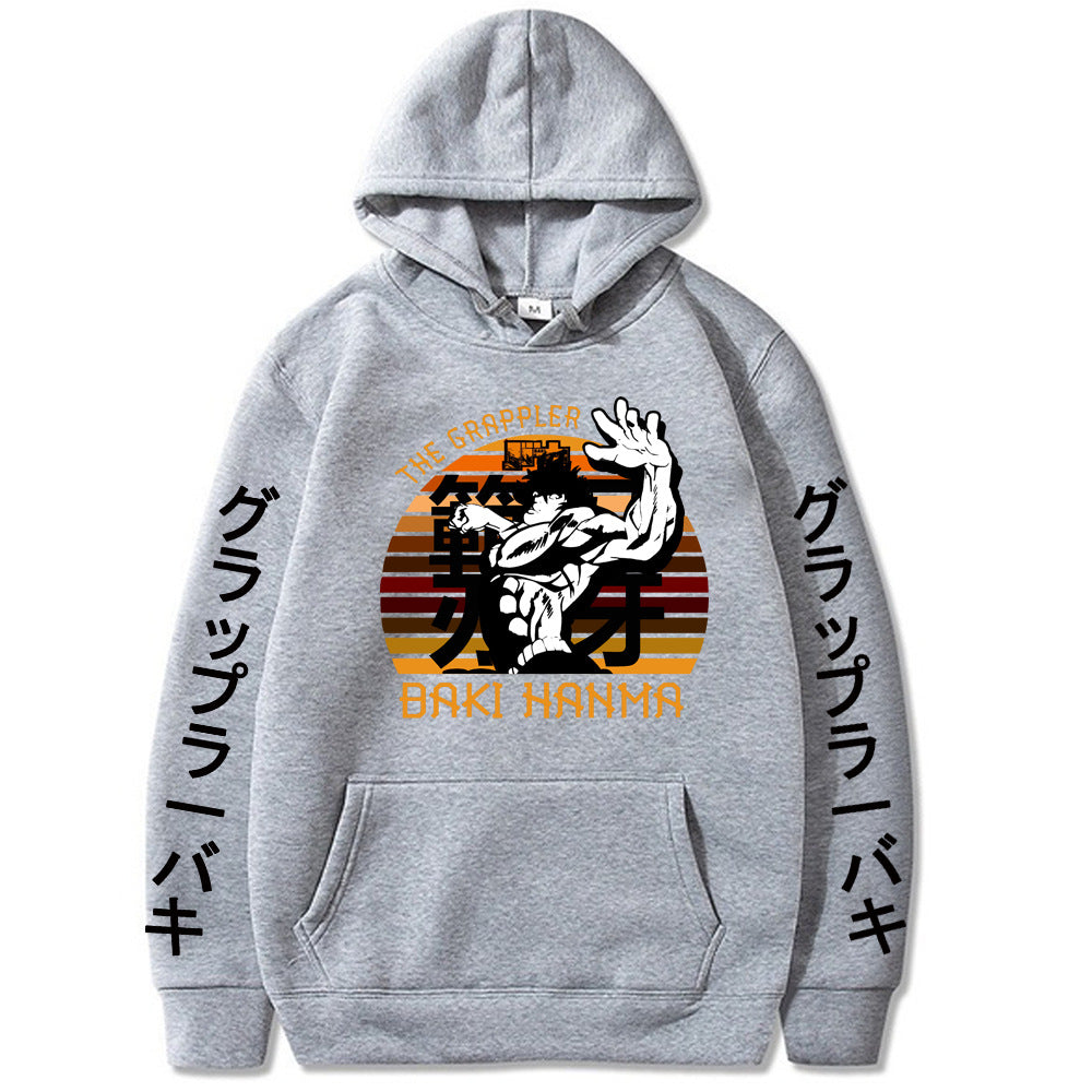 Hanma Baki Loose Hooded Sweatshirt