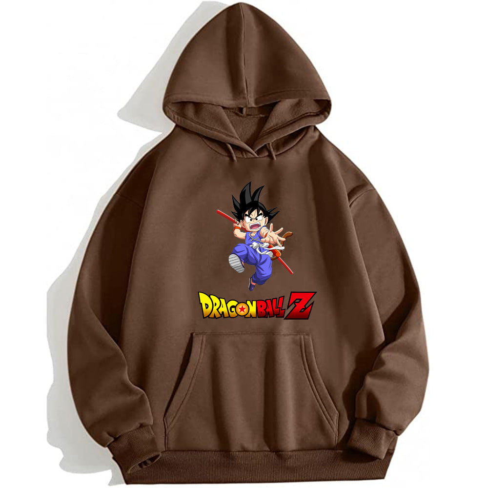 Dragon Ball Logo Printed Hooded Sweatshirt Hoodie