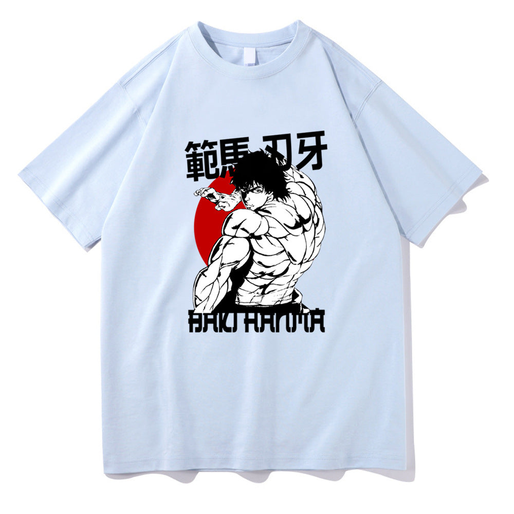 Hanma Baki The Grappler Printed Short Sleeve T-Shirt