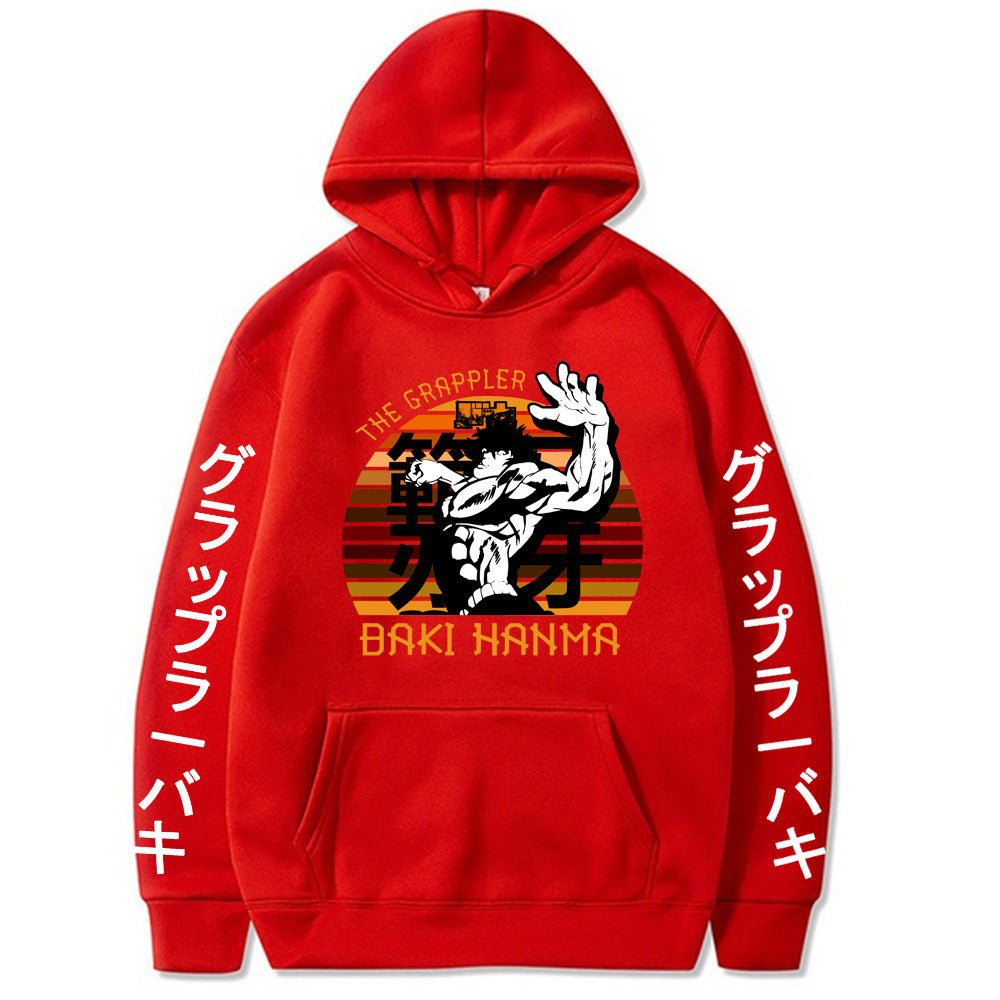 Hanma Baki Loose Hooded Sweatshirt