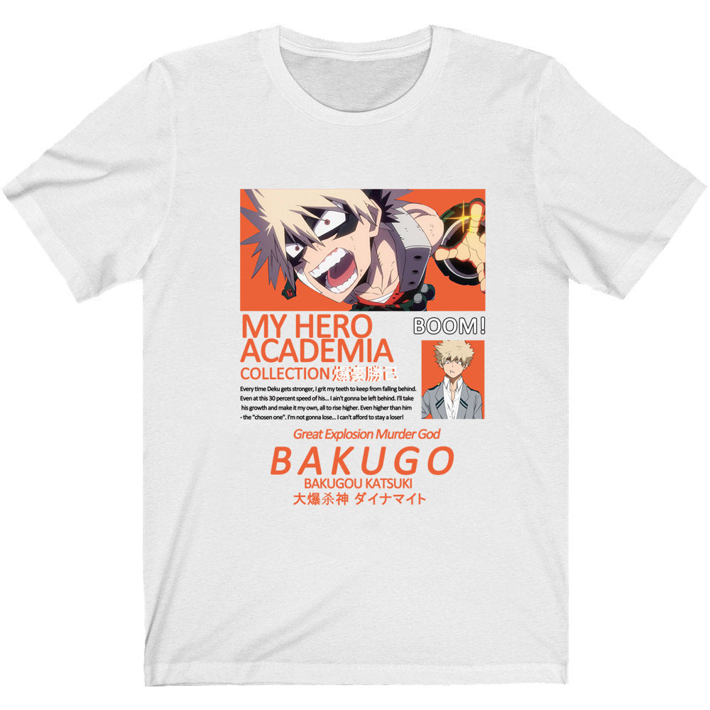 My Hero Academia Boku Shoto Printed Black Short Sleeve