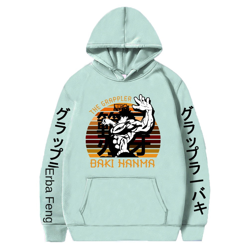 Hanma Baki Loose Hooded Sweatshirt