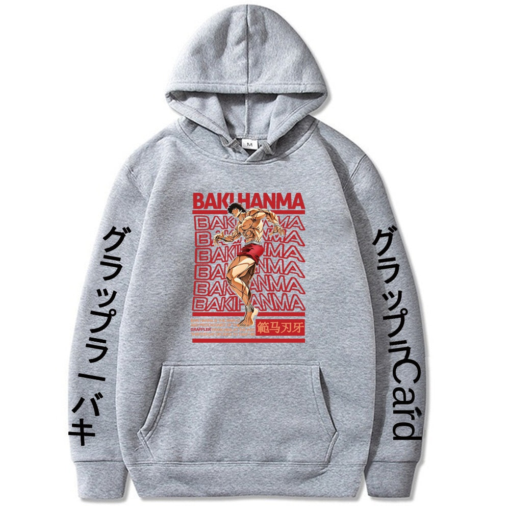 Hanma Baki Loose Hooded Sweatshirt