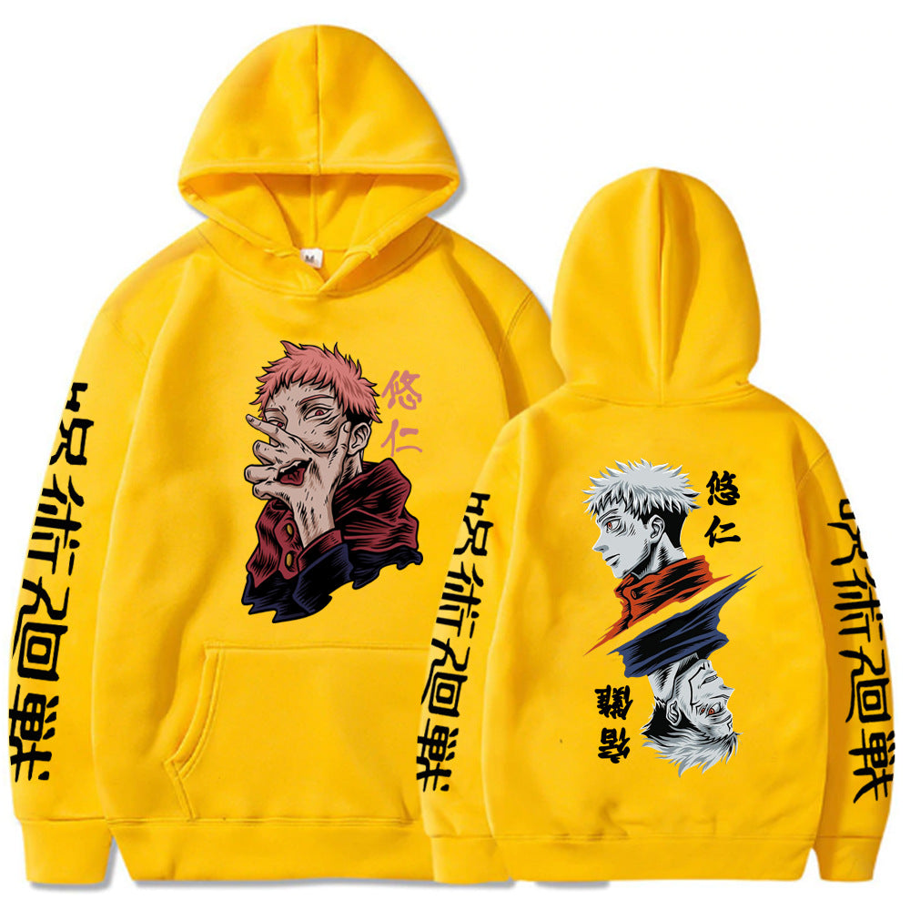 Jujutsu Kaisen Sukuna Printed Loose Hoodie
