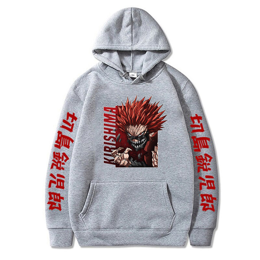 My Hero Academia Kirishima Eijiro Red Riot Printed Hoodie Sweatshirt