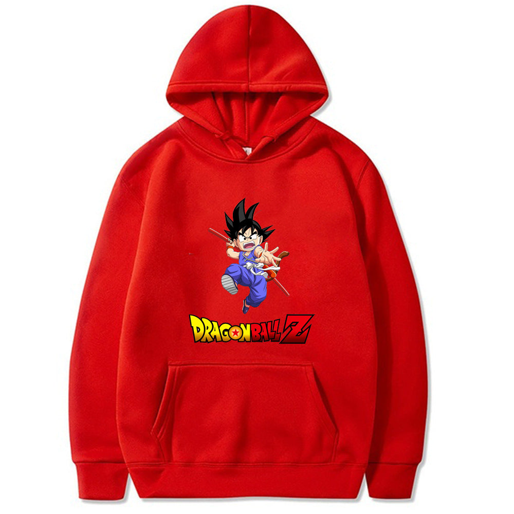 Dragon Ball Logo Printed Hooded Sweatshirt Hoodie