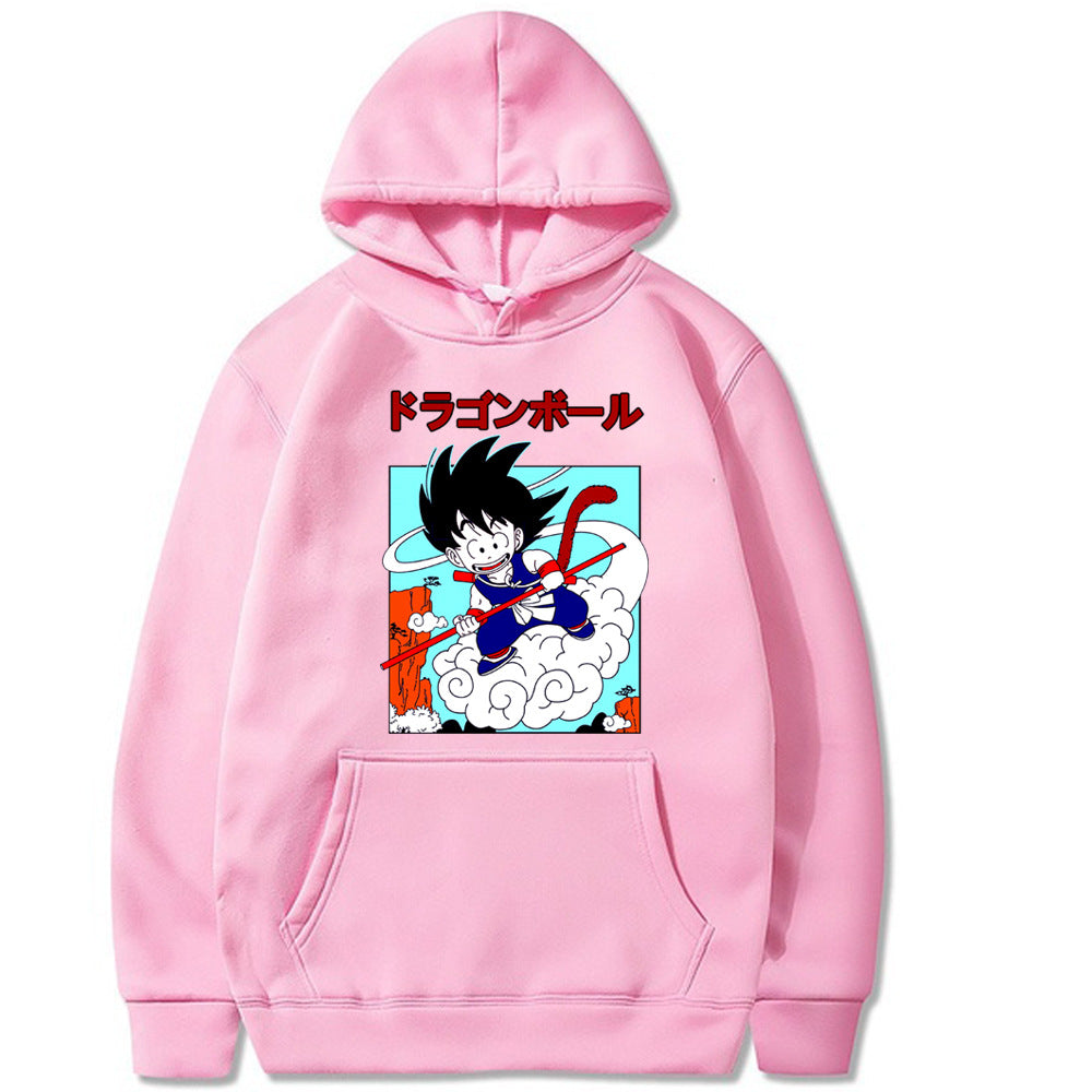 Goku Dragon Ball Printed Loose Hoodie Hooded Sweatshirt