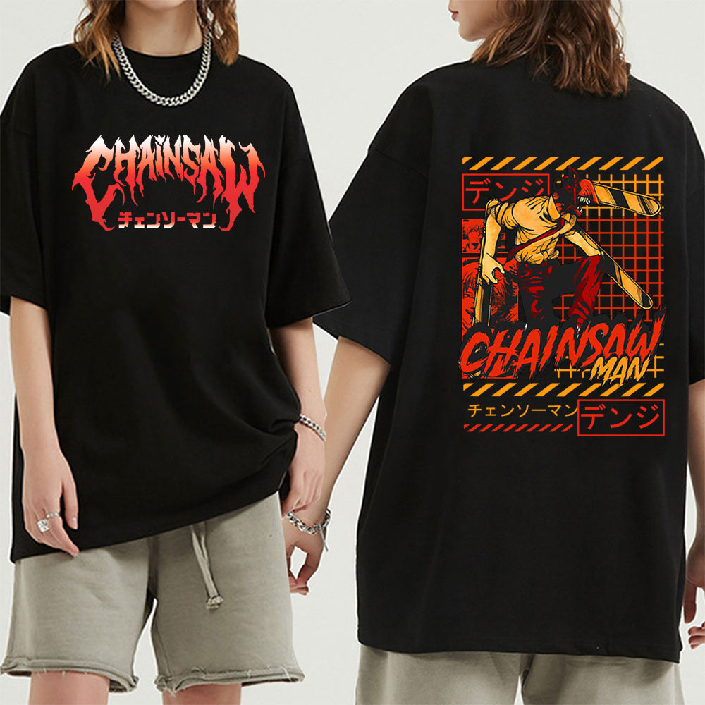 Chainsaw Man Denji Pochita Chain Saw Man Short Sleeve