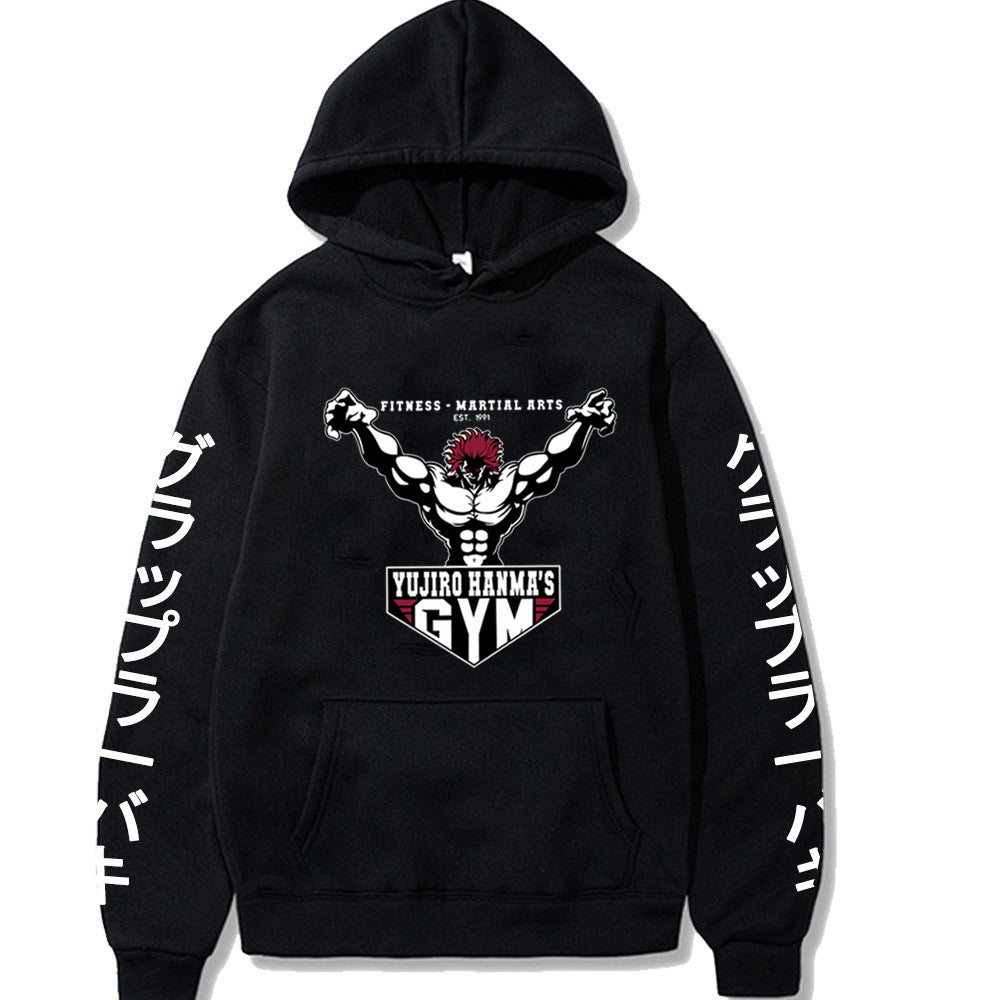 The Grappler Printed Yujiro Baki Hooded Sweatshirt