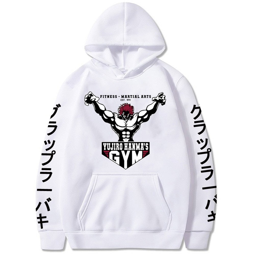 The Grappler Printed Yujiro Baki Hooded Sweatshirt