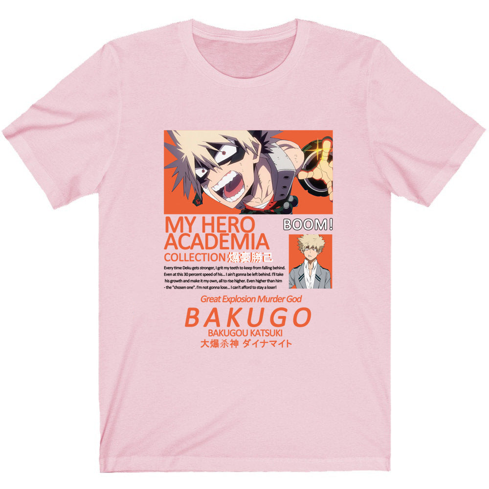 My Hero Academia Boku Shoto Printed Black Short Sleeve