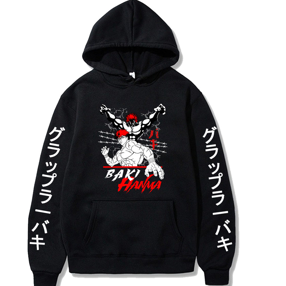 Hanma Baki Hanma Yujiro Loose Hooded Sweatshirt