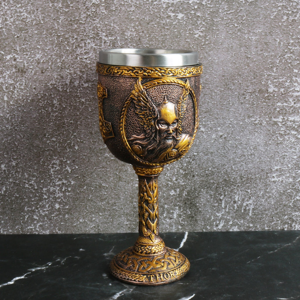 Viking Goddess stainless steel resin tall cup
