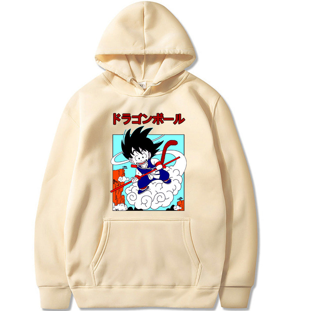 Goku Dragon Ball Printed Loose Hoodie Hooded Sweatshirt