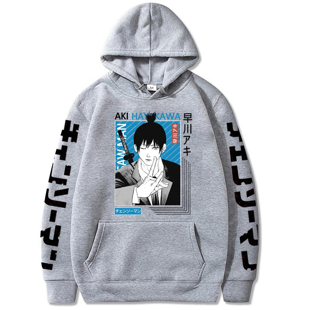 Chainsaw Man Printed Hooded Sweatshirt