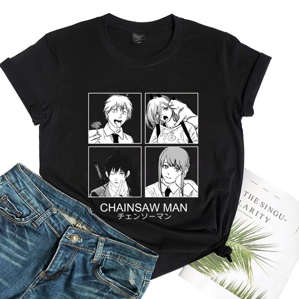 Chainsaw Man Makima Printed Short Sleeve T-Shirt