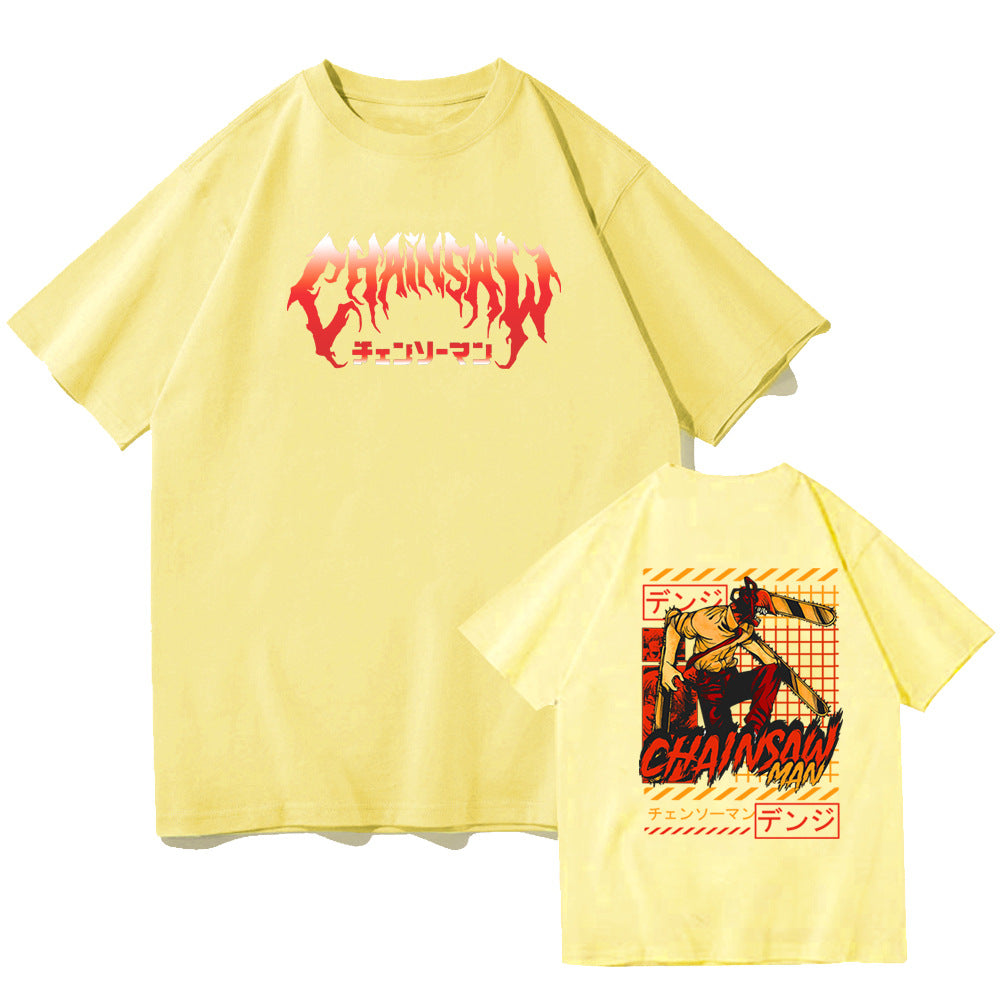 Chainsaw Man Denji Pochita Chain Saw Man Short Sleeve