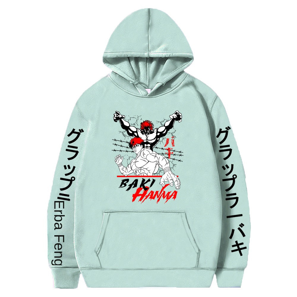 Hanma Baki Hanma Yujiro Loose Hooded Sweatshirt