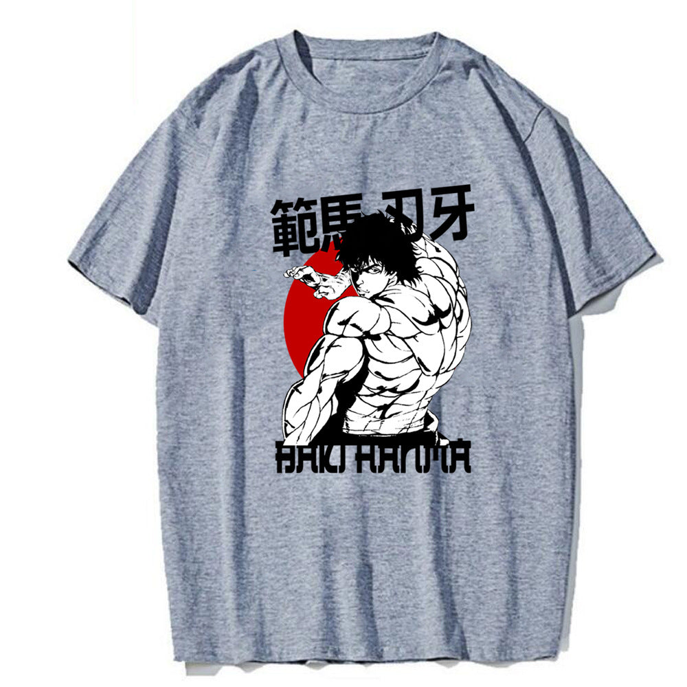 Hanma Baki The Grappler Printed Short Sleeve T-Shirt