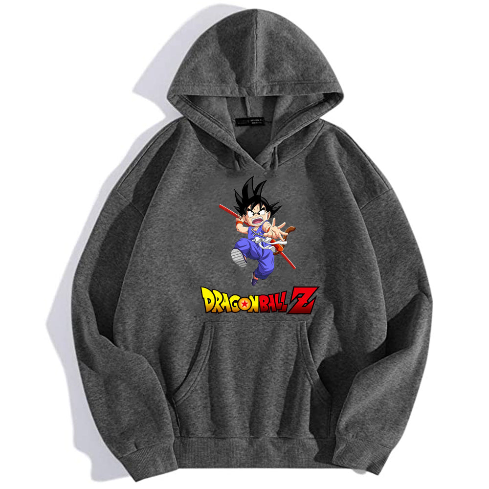 Dragon Ball Logo Printed Hooded Sweatshirt Hoodie