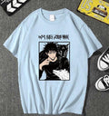 Jujutsu Battle Tie dye Top Loose Short sleeved T-shirt