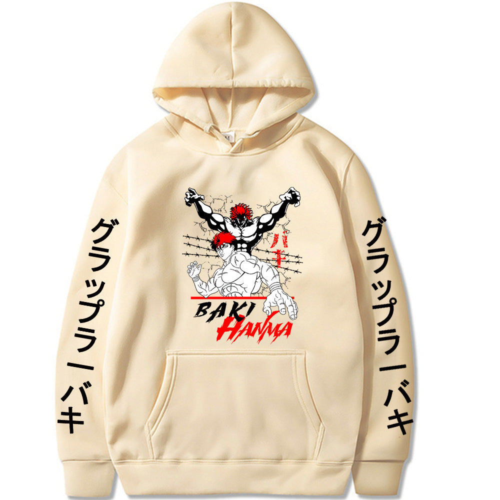 Hanma Baki Hanma Yujiro Loose Hooded Sweatshirt