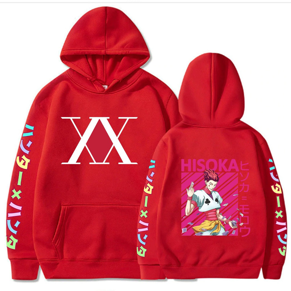Hunter x Hunter Hisoka Printed Hooded Sweatshirt