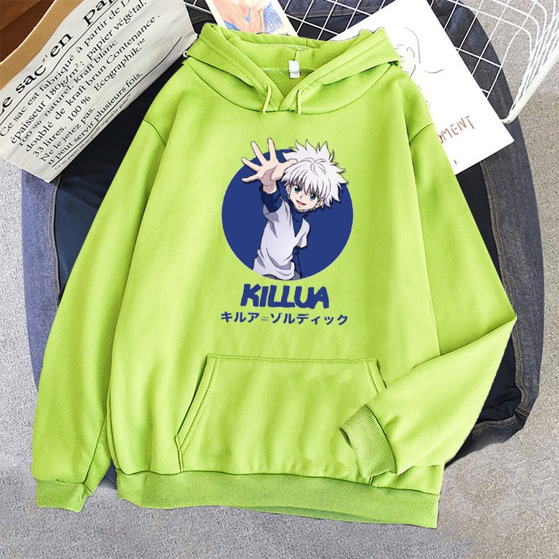 Full time Hunter Harajuku Autumn/Winter Plush Printed Student Sweater Girl
