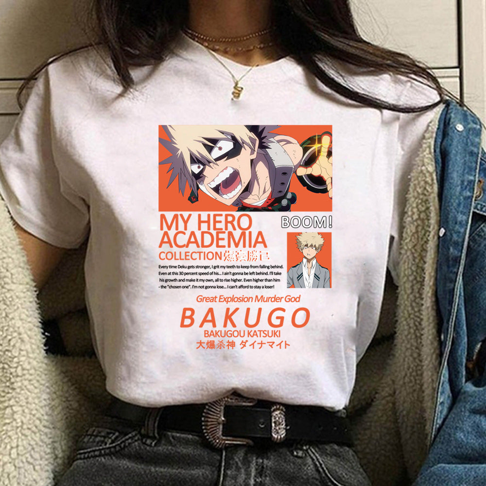 My Hero Academia Boku Shoto Printed Black Short Sleeve