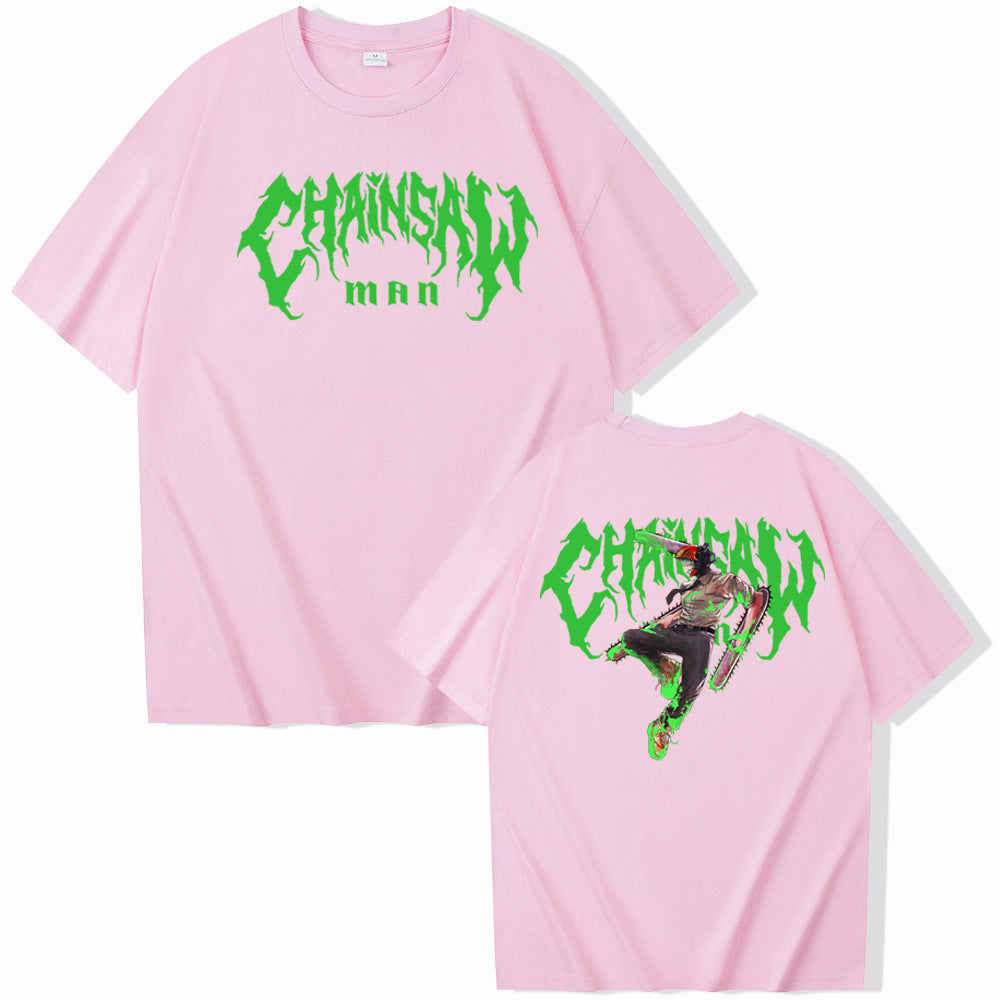 Chainsaw Man Denji Electric Short sleeved Women's T-shirt