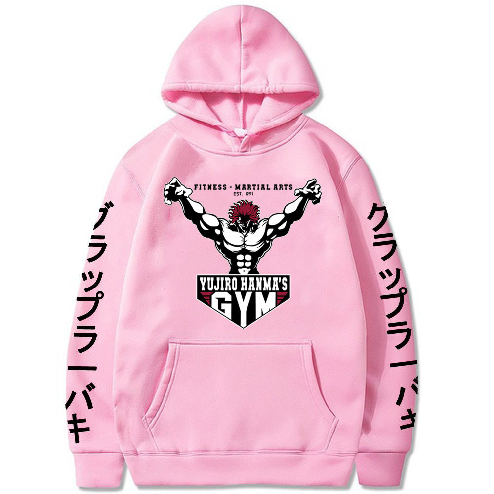 The Grappler Printed Yujiro Baki Hooded Sweatshirt