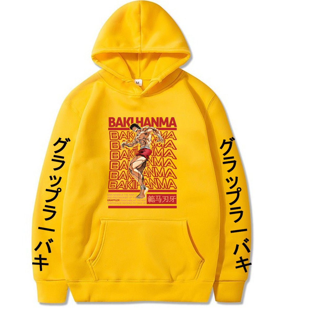 Hanma Baki Loose Hooded Sweatshirt