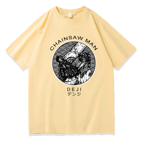 Chainsaw Man deji Printed Short Sleeve T-Shirt Summer Style