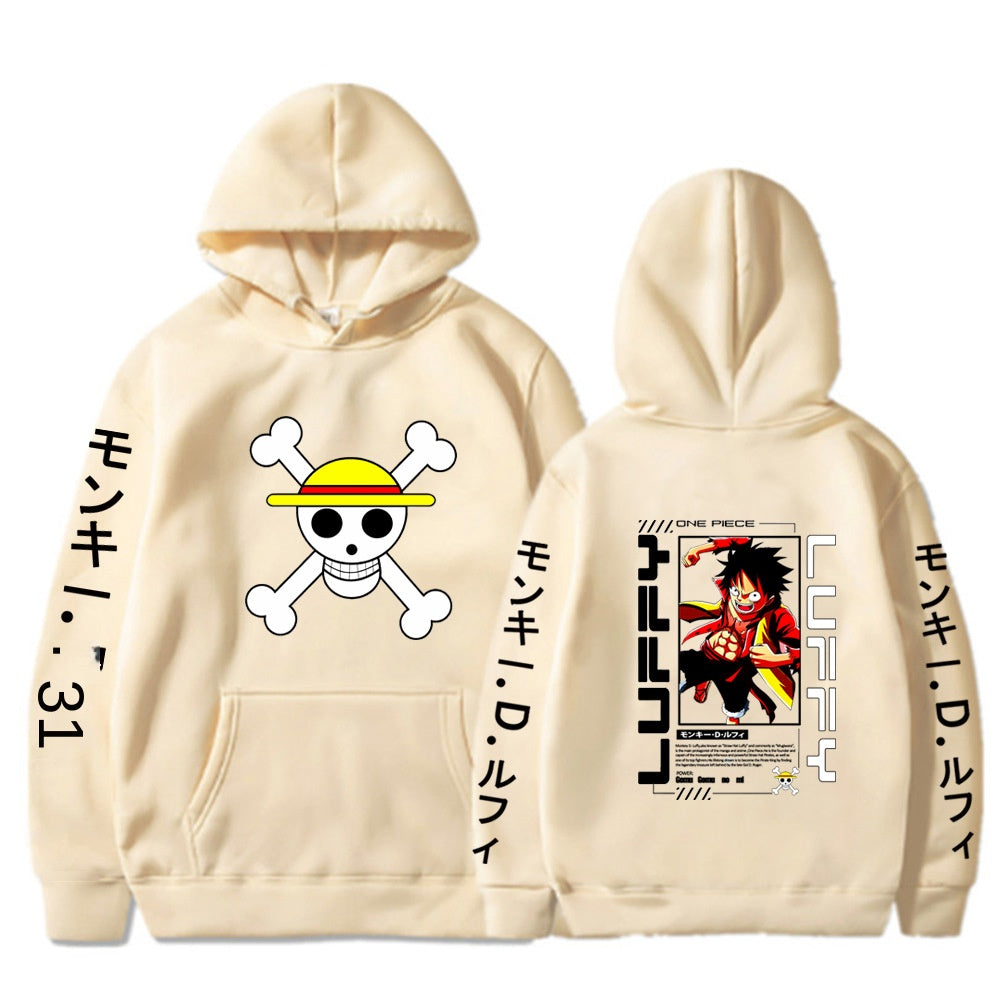One Piece Luffy Printed Hoodie