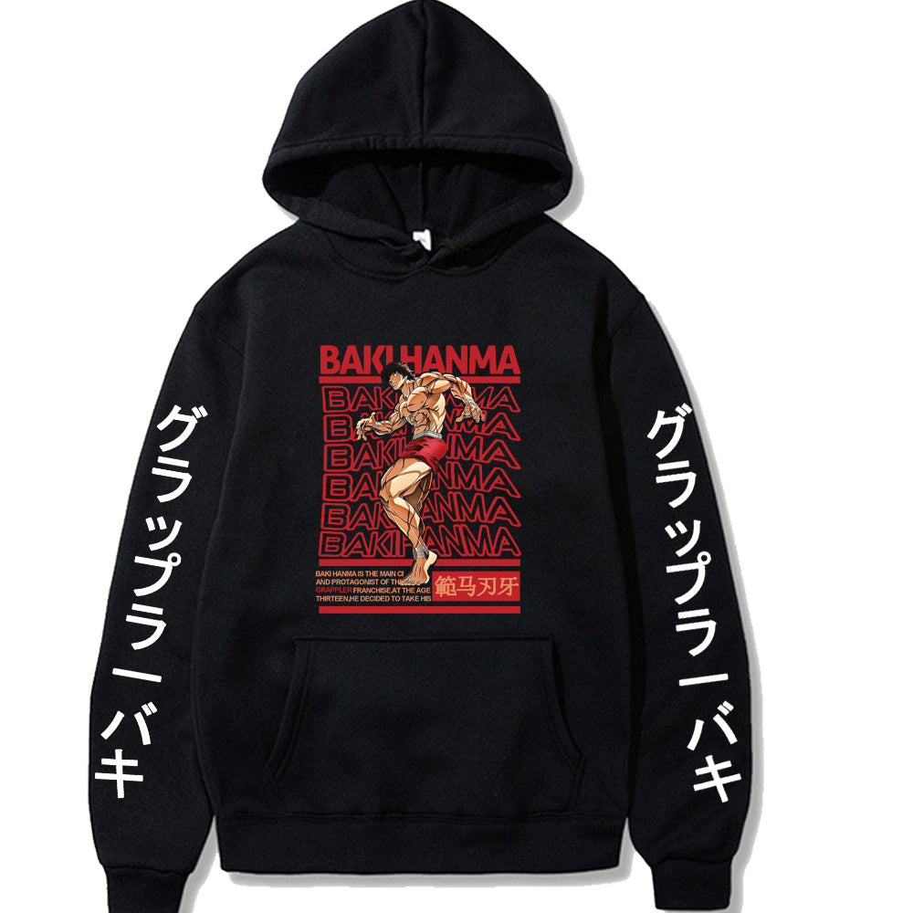 Hanma Baki Loose Hooded Sweatshirt