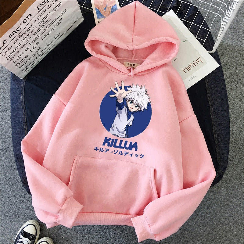 Full time Hunter Harajuku Autumn/Winter Plush Printed Student Sweater Girl