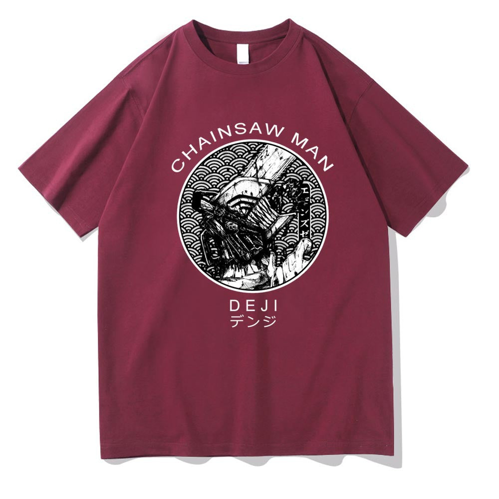 Chainsaw Man deji Printed Short Sleeve T-Shirt Summer Style